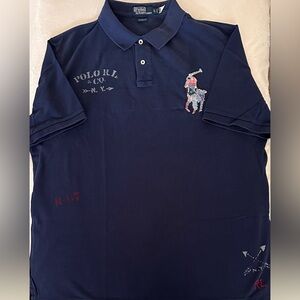 Polo by Ralph Lauren Blue Polo Shirt Classic Design